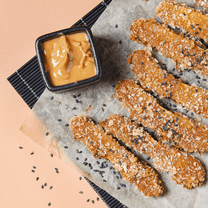 Friteeritud suvikõrvits teriyaki paneeringus