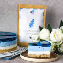 Sūrio pyragas su spirulina