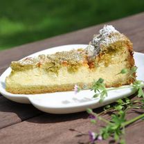 Сырный пирог с матча