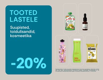 -20% lastele mõeldud toodetele | Kampaania