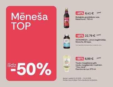 TOP lielākās oktobra atlaides | Akcija
