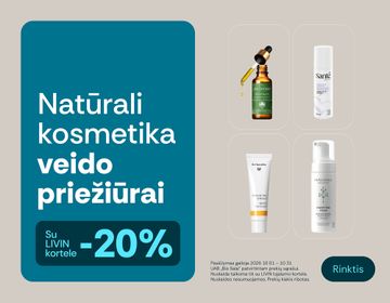 -20% veido priežiūros priemonėms | Akcija