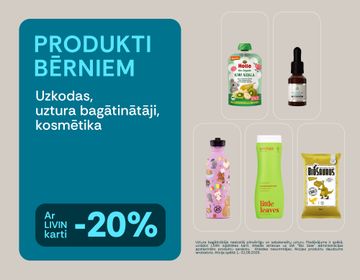 -20 % atlaide bērnu precēm | Akcija