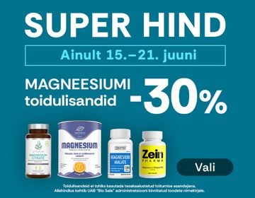 💊 -30% magneesiumi toidulisanditele | Kampaania 💊