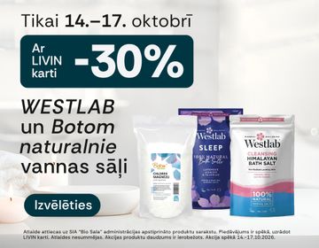 -30% vannas sāļiem | Akcija