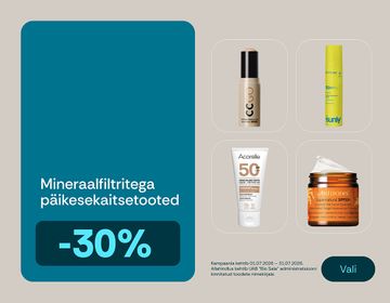 -30% näo ja keha päikesekosmeetikale | Pakkumised