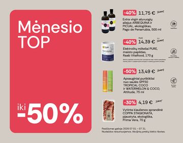 TOP didžiausios liepos mėnesio nuolaidos | Akcija