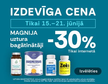 💊-30% magnija uztura bagātinātājiem | Akcija 💊