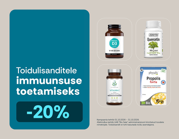 ABIKS IMMUUNSUSELE: Immuunsust toetavad toidulisandid -20% | Kampaania