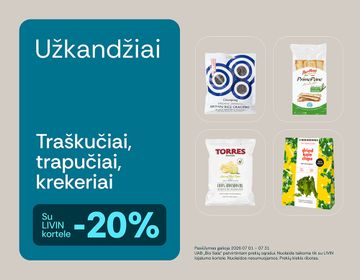 -20% užkandžiams vasaros iškyloms | Akcija