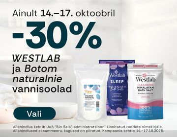 -30% vannisooladele | Kampaania
