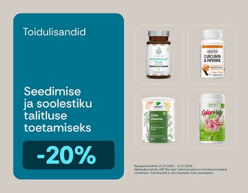 Seedimist soodustavad toidulisandid -20% | Sooduskampaania