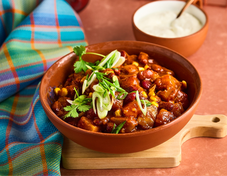 Chilli sin carne ar ķirbi