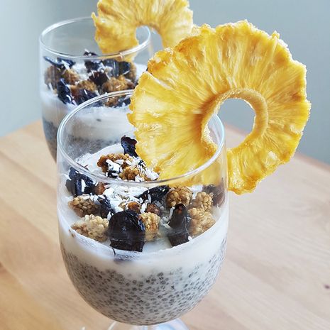 Sveikas desertas – chia ir kokosų pudingas