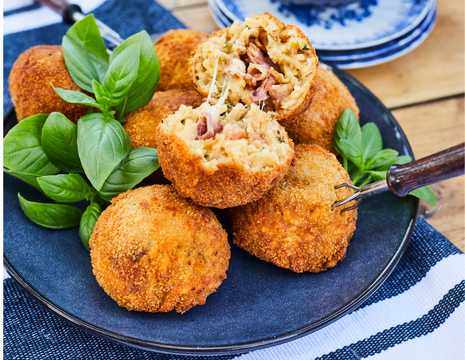 Spaghetti carbonara arančīni