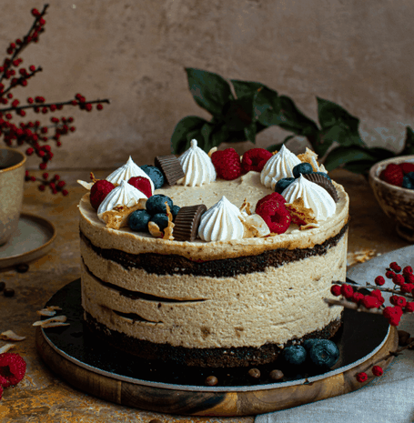 Šokoladinis tortas su migdolų kremu