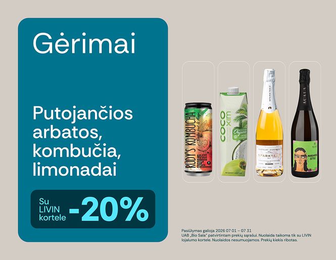 -20% gaiviesiems gėrimams | Akcija