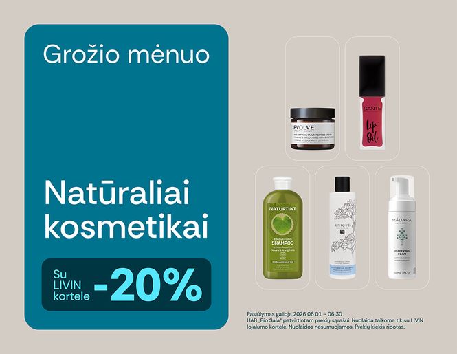 -20% populiariausiems kosmetikos prekių ženklams | Akcija