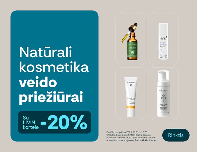 -20% veido priežiūros priemonėms | Akcija