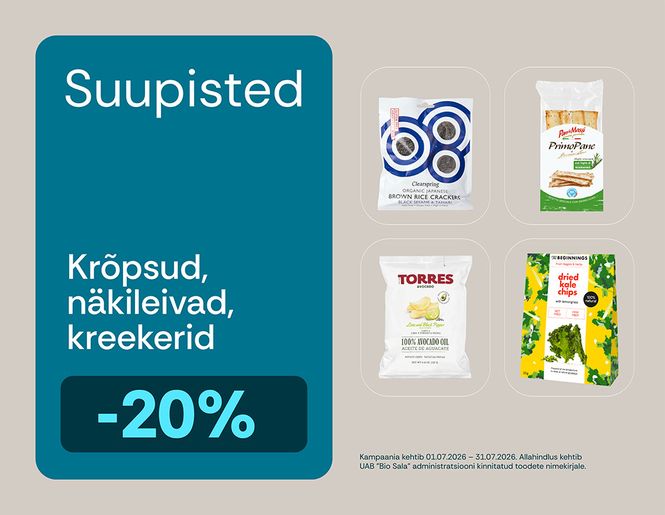 -20% suviste piknike suupistete jaoks | Pakkumine