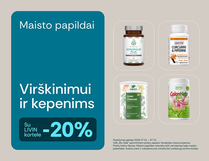 -20% maisto papildams sklandžiam virškinimui | Akcija