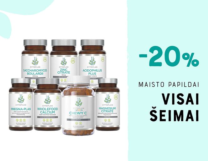 -20% Cytoplan maisto papildams| Akcija