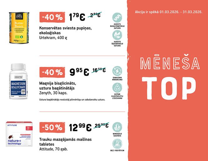 TOP lielākās marta atlaides | Akcija