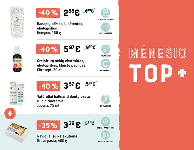 TOP didžiausios spalio mėnesio nuolaidos | Akcija