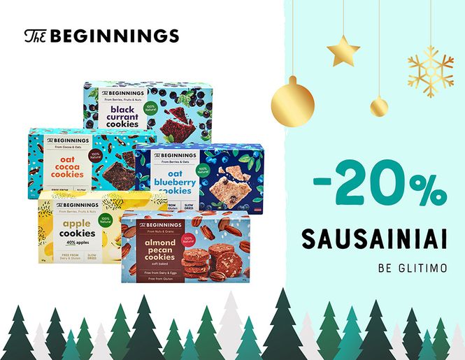-20% visiems „The Beginnings“ sausainiams | Akcija