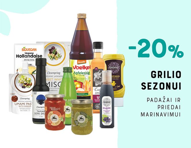 -20% padažams ir priedams marinavimui | GRILIO SEZONUI