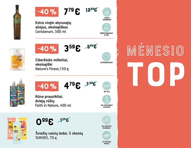 TOP didžiausios liepos mėnesio nuolaidos | Akcija