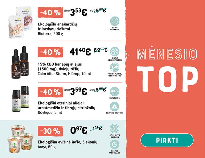 TOP didžiausios birželio mėnesio nuolaidos | Akcija
