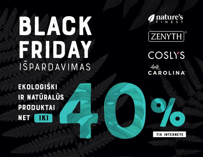 BLACK FRIDAY išpardavimas – net iki -40% nuolaidos | Tik internete