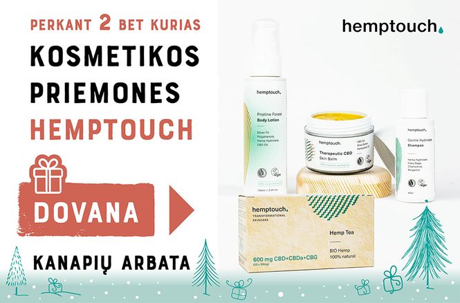 DOVANA perkant bet kuriuos du „Hemptouch“ produktus | Akcija
