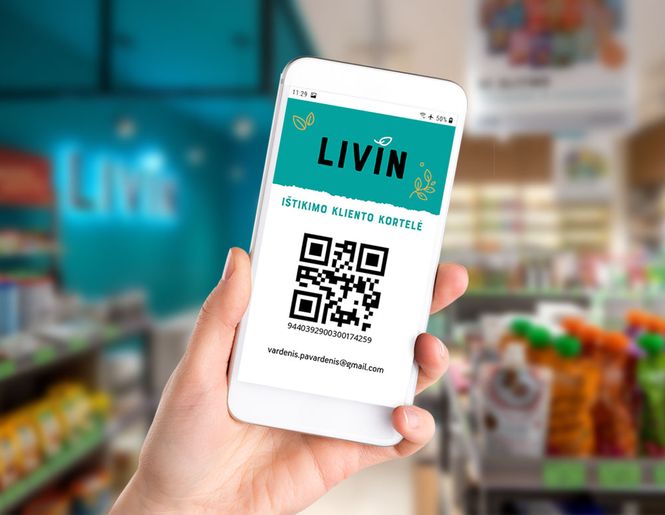 Карта лояльности LIVIN - в вашем телефоне!