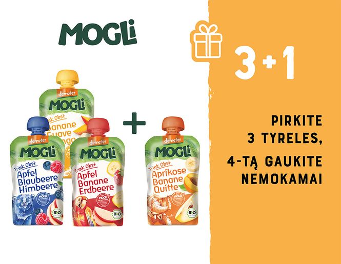 Pirkite 3 „Mogli“ tyreles ir 4-tą gaukite nemokamai | Akcija 3+1