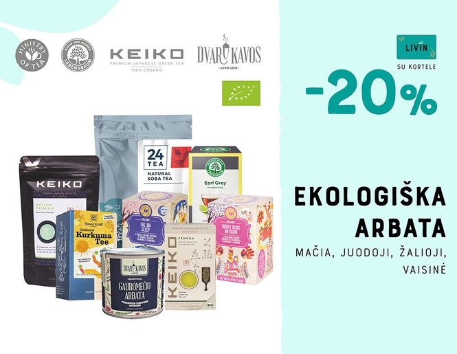 -20% ekologiškoms arbatoms | Akcija